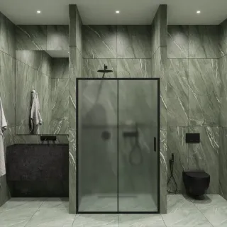 Душевая дверь by Deonria Kupe D-195-120-6-G-B 120см графит/сатин